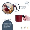 Ver imagem 3 de Leiteira antiaderente de alumínio com tampa de vidro 12cm - Oikos