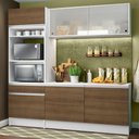 Ver imagem 1 de Armário de Cozinha Compacta Madesa Topazio com Balcão e Tampo Branco/Rustic
