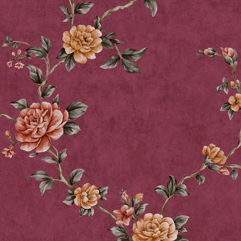 Papel de Parede Golden House II Rosas GH261404R Tam. 4m² Papel de Parede Golden House II Rosas GH26