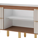 Ver imagem 3 de Gabinete de Cozinha 4 Gavetas Ripado 174cm Madeira 100% Mdf:freijó/titanium