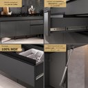 Ver imagem 6 de Cozinha Modulada Compacta 7 Portas MDF MDP 211,5cm Cinza