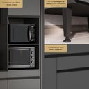 Ver imagem 5 de Cozinha Modulada Compacta 7 Portas MDF MDP 211,5cm Cinza