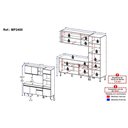 Ver imagem 4 de Cozinha Modulada Compacta 7 Portas MDF MDP 211,5cm Cinza