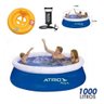 KIT PISCINA 1 - PISCINA 1000L ES303 + BOIA CIRCULAR 32027 + BOMBA INFLAVEIS 30CM - 19257 - 1
