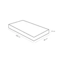 Ver imagem 2 de Colchão Solteiro Ortobom Espuma D33 Light 14CMX88CMX188CM Branco/Cinza