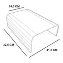 Ver imagem 2 de Esteira Bandeja Suporte Reta Flexível Para Braço Sofá Cinza M A Sorprezo