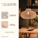 Ver imagem 6 de 2 Pendente em Rattan Fibra Natural Ø 50 cm Sala Vito NAT78