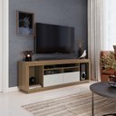 Ver imagem 1 de Rack para TV até 75 Polegadas 180cm 2 Portas 5 Nichos Decorativos Parma