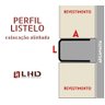 Perfil Listelo "u", Aço Inox 304, Brilho, Dourado - 9 X 20 X 9 X 2000mm - 3