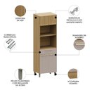 Ver imagem 3 de Paneleiro Cozinha Torre Quente 70cm Mirella Freijó/cinammon L01 - Mpozenato