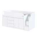 Ver imagem 3 de Cama Infanto Juvenil BI842BCBC com Escrivaninha e Balcão MDP Branco Solteiro Completa Móveis
