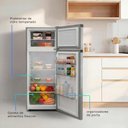 Ver imagem 3 de Geladeira Refrigerador Hq 230 Litros Duplex Defrost, Baixo Consumo A+++ Cinza Hq-230rdfs - 127v