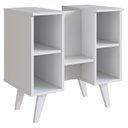 Ver imagem 3 de Gabinete Banheiro para Pia de Coluna 1 Porta B86 Branco Novam