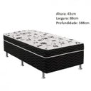 Ver imagem 5 de Cama Box Conjugada Solteiro 43x88x188cm D28 Union Ortopedic Ortobom Preto