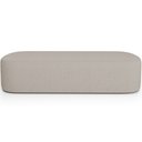 Ver imagem 4 de Cabeceira Cama Box King 195cm Lanna com Puff Recamier Doha W01 Linho Bege - Lyam Decor