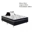 Ver imagem 5 de Cama Box Conjugada Casal 43x138x188cm D28 Union Ortopedic Ortobom Preto
