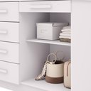 Ver imagem 5 de Cômoda Sapateira Sirius 5 Gavetas 2 Portas - Branco