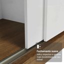Ver imagem 6 de Guarda-Roupa Casal com Pés 3 Portas de Correr com Espelhos Reno Madesa