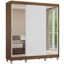 Ver imagem 3 de Guarda-Roupa Casal com Pés 3 Portas de Correr com Espelhos Reno Madesa