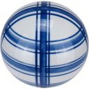 Ver imagem 1 de Adorno Decorativo de Cerâmica Azul 10x10x10cm Enfeite Mesa Estante Sala Aparador