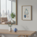 Ver mais imagens de Adorno Decorativo de Cerâmica Azul 10x10x10cm Enfeite Mesa Estante Sala Aparador