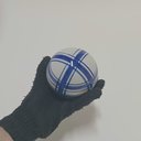 Ver imagem 2 de Adorno Decorativo de Cerâmica Azul 10x10x10cm Enfeite Mesa Estante Sala Aparador