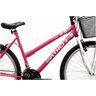 Bicicleta Athor Aro 26 18 Marchas Model com Cestão Rosa - 4