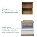Ver imagem 6 de Cozinha Completa Modulada 2 Peças 1 Porta 1 Gaveta com Rodapé Norten Branco/Nature