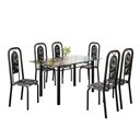 Ver imagem 2 de Conjunto de Mesa Tubular com 6 Cadeiras Lara Preto