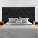 Ver imagem 1 de Cabeceira para Cama Casal Queen 160 Cm Rafaela e Frame Suede:preto