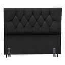 Ver imagem 2 de Cabeceira para Cama Casal Queen 160 Cm Rafaela e Frame Suede:preto