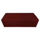 Ver imagem 3 de Calçadeira Recamier Baú Casal 140cm Eva Suede Bordô - DS Estofados