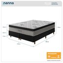 Ver imagem 3 de Cama Box Preta + Colchão Queen Size Ortho Pro Firme Espuma D33 Pillow Paparazzi 158x198x70cm
