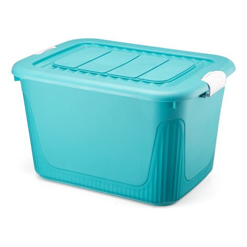 Caixa Organizadora Container 50 Trava/roda Plasnorthon