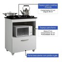 Ver imagem 5 de Kit Balcão Salvia Mais Fogão Cooktop 4 Bocas Preto Chamalux