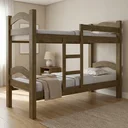Ver imagem 1 de Beliche Solteiro 100% MDF com Grade de Segurança Absolut Jequitibá