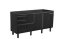 Ver imagem 1 de Gabinete Cozinha Mdf 1,74m Elegance com 8 Pés Pré-montado:nero