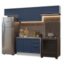 Ver imagem 2 de Armário de Cozinha Completa 280 Cm Vik Madesa 01 Branco/azul