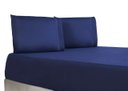 Ver imagem 3 de Lençol Casal King 3 Peças 400 Fios Ponto Palito - AZUL