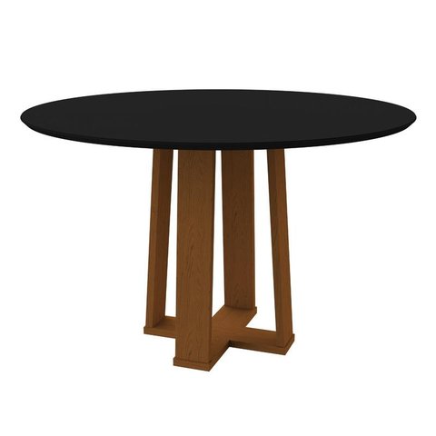 Mesa de Jantar Isabela 120x120cm Ype/preto