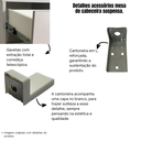 Ver mais imagens de Kit 2 Mesas de Cabeceira Suspensa Retrô 1 Gaveta 100% Mdf Plancasa:louro Freijó