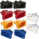 Ver imagem 1 de 10 Tomada Embutir Fêmea 3 Pinos 10a Painel Aparelho Colorida Margirius