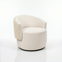 Ver imagem 7 de Poltrona Giratória Orgânica Capri Compose Veludo Corino Design Redondo Luxo P/ Leitura Sala Quarto R