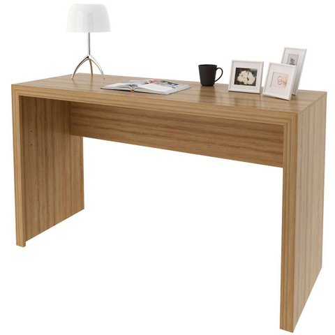 Mesa para Escritório Escrivaninha 127 Cm Amêndoa