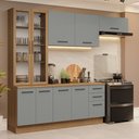 Ver imagem 1 de Armário de Cozinha Completa 270cm Rustic/cinza Agata Madesa 11