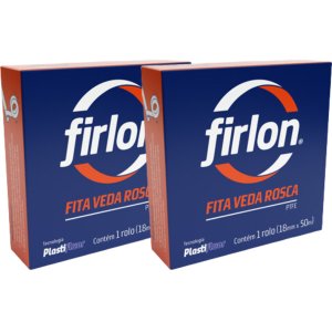 Fita Veda Rosca Teflon 12mm X 5m | Firlon | Kit 02 Un