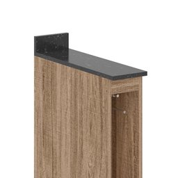 Balcão Porta Toalha Kali Premium Carvalho com Tampo MDF 25mm - Nicioli - 2
