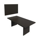 Ver imagem 2 de Kit com Mesa para Reunião 4 Lugares e Painel para TV até 55 Polegadas Preto