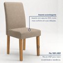 Ver imagem 6 de Conjunto de Mesa com 4 Cadeiras 120x80cm Carol e Espanha Cinamomo e Off White