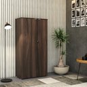 Ver imagem 3 de Armário Alto Fechado com 02 Portas 161,5x80x42cm Wlaf80 Nogal - Branco